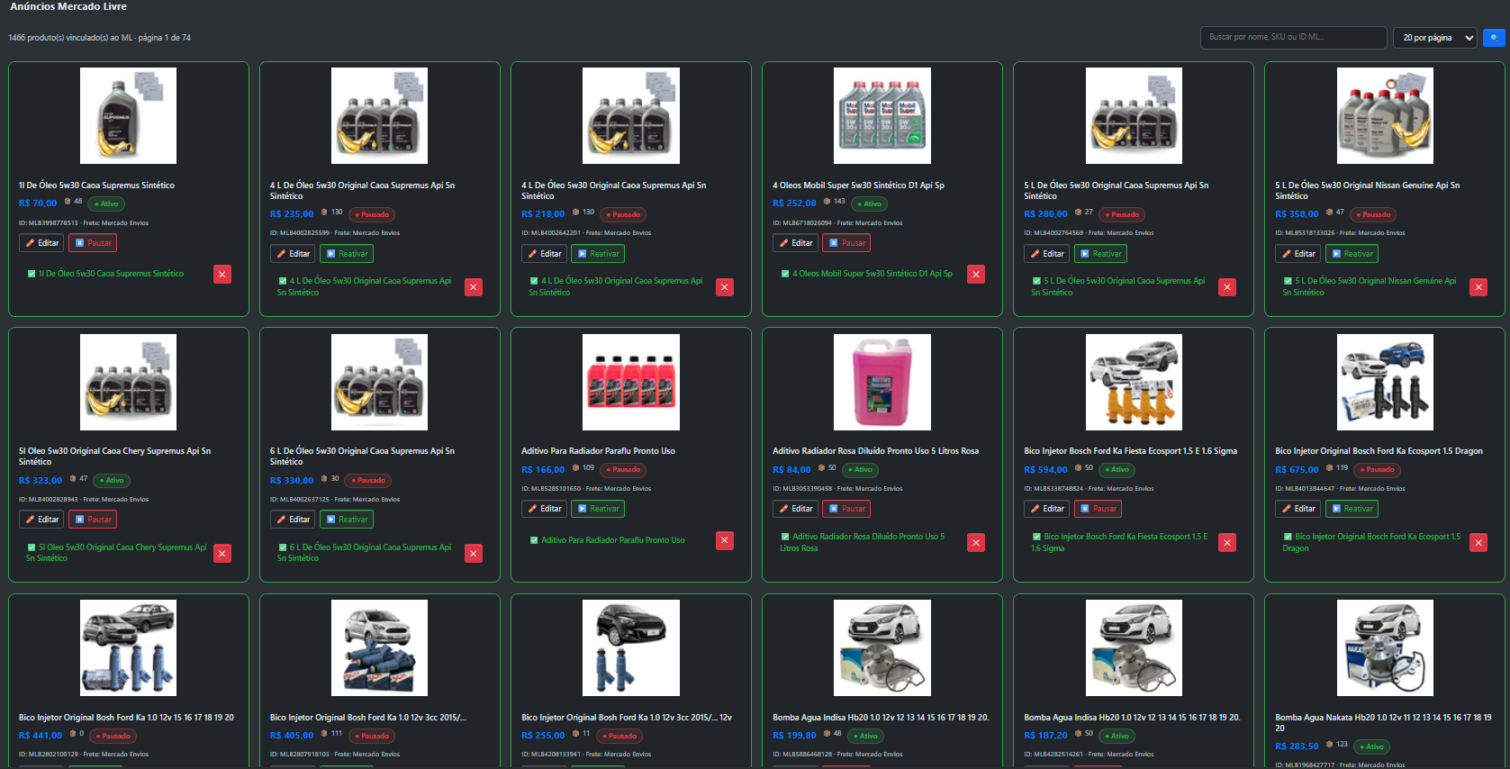Mercado Livre no Nexus Stock